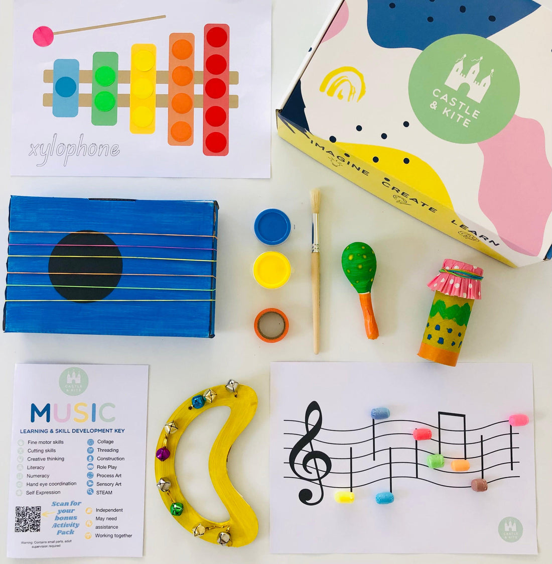 Castle & Kite Music Craft Activity Box - Spotty Dot Toys