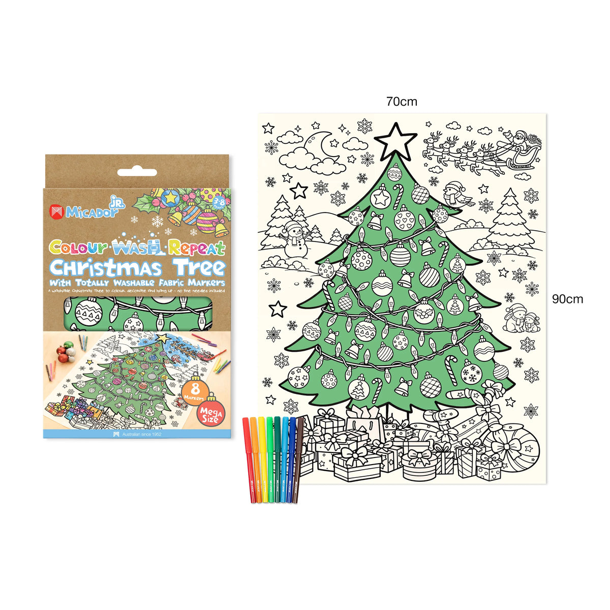 Christmas Tree Colour Wash Repeat Spotty Dot Toys