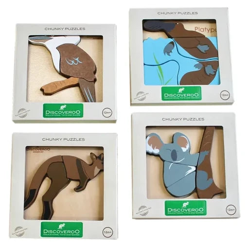 Chunky Puzzles Aussie Animals Spotty Dot Toys