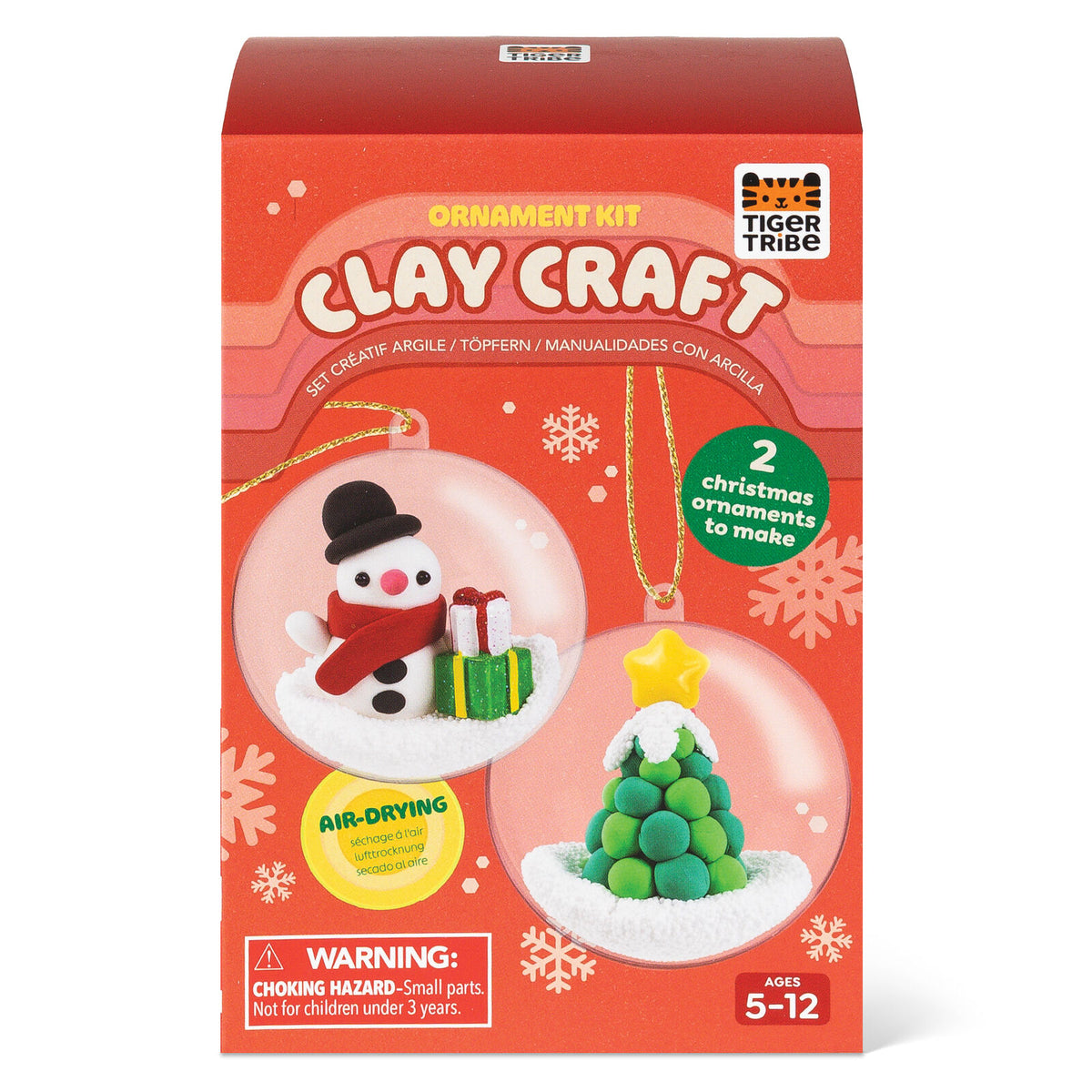 Clay Craft Ornament Kit Snowman & Christmas Tree Spotty Dot Toys