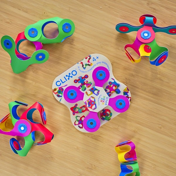 CLIXO - 9 piece magnetic Tiny & Mighty Set - Spotty Dot AU