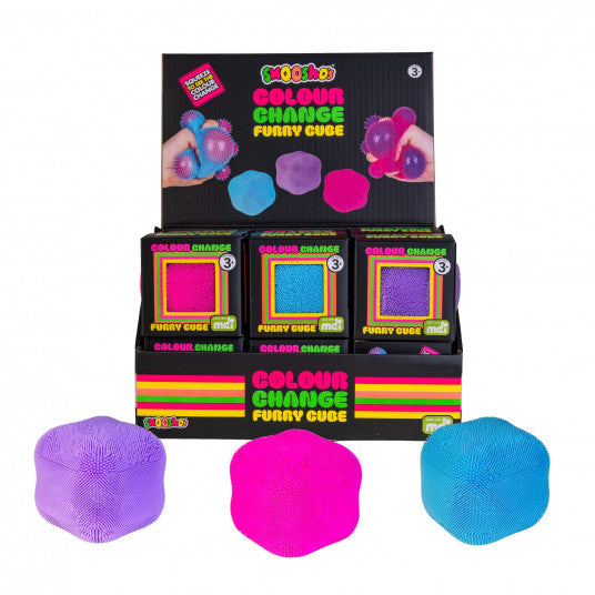 Colour Change Furry Cube Spotty Dot Toys