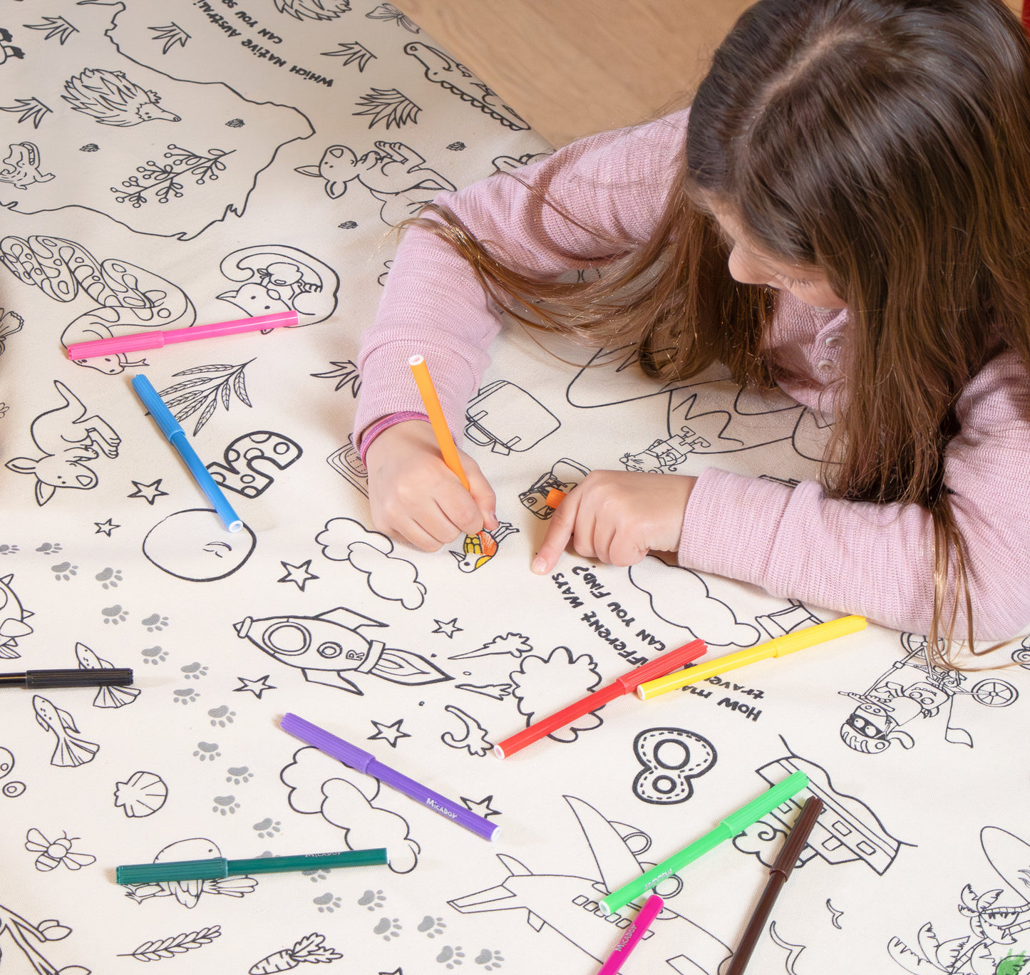 Colour & Learn Kids Tablecloth Spotty Dot Toys