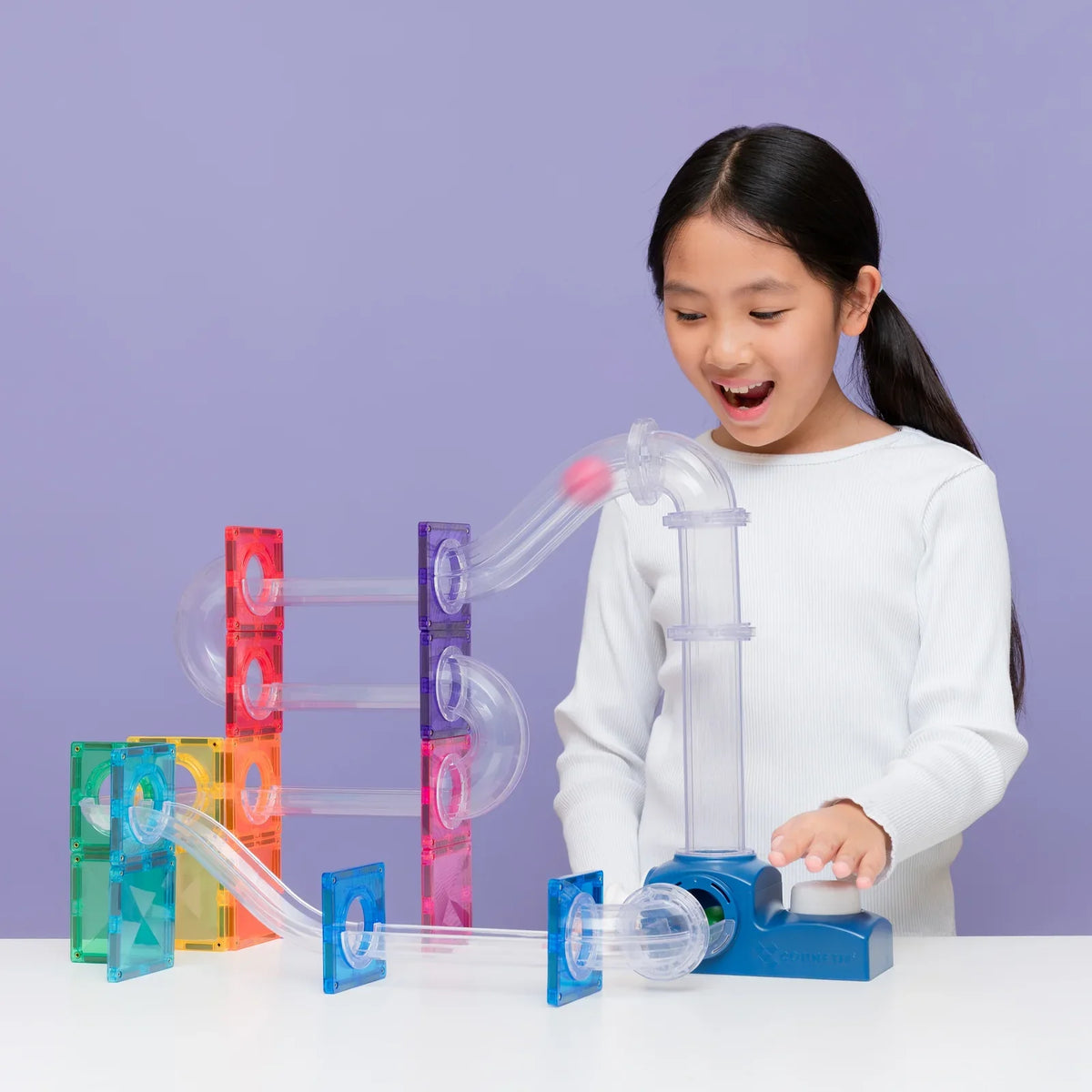 Connetix Ball Launcher Pack Spotty Dot Toys