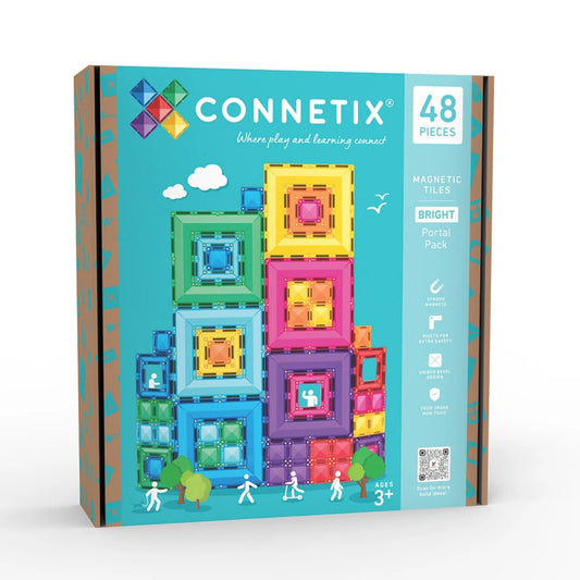 Connetix Magnetic Tiles Bright Portal Pack Spotty Dot Toys