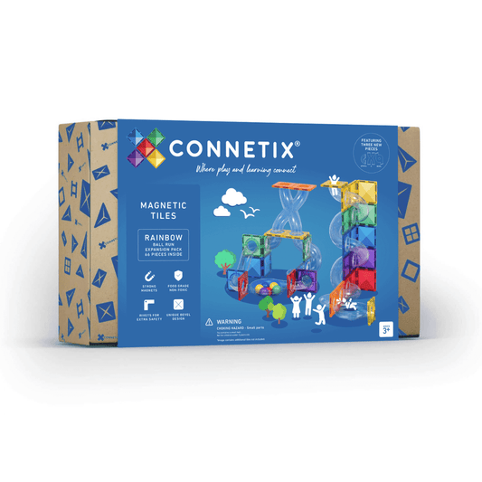 Connetix Rainbow Ball Run Expansion Pack 66 Piece Spotty Dot