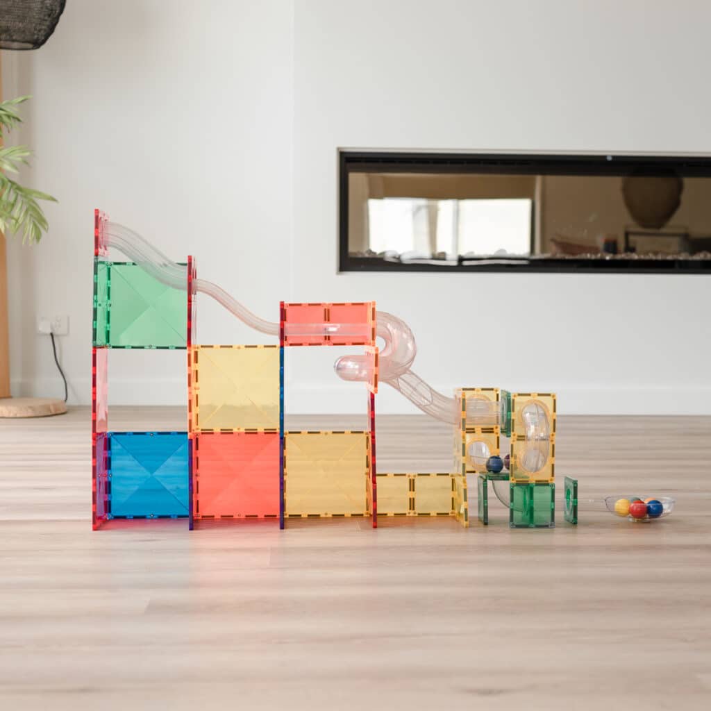 Connetix Rainbow Ball Run Expansion Pack 66 Piece Spotty Dot