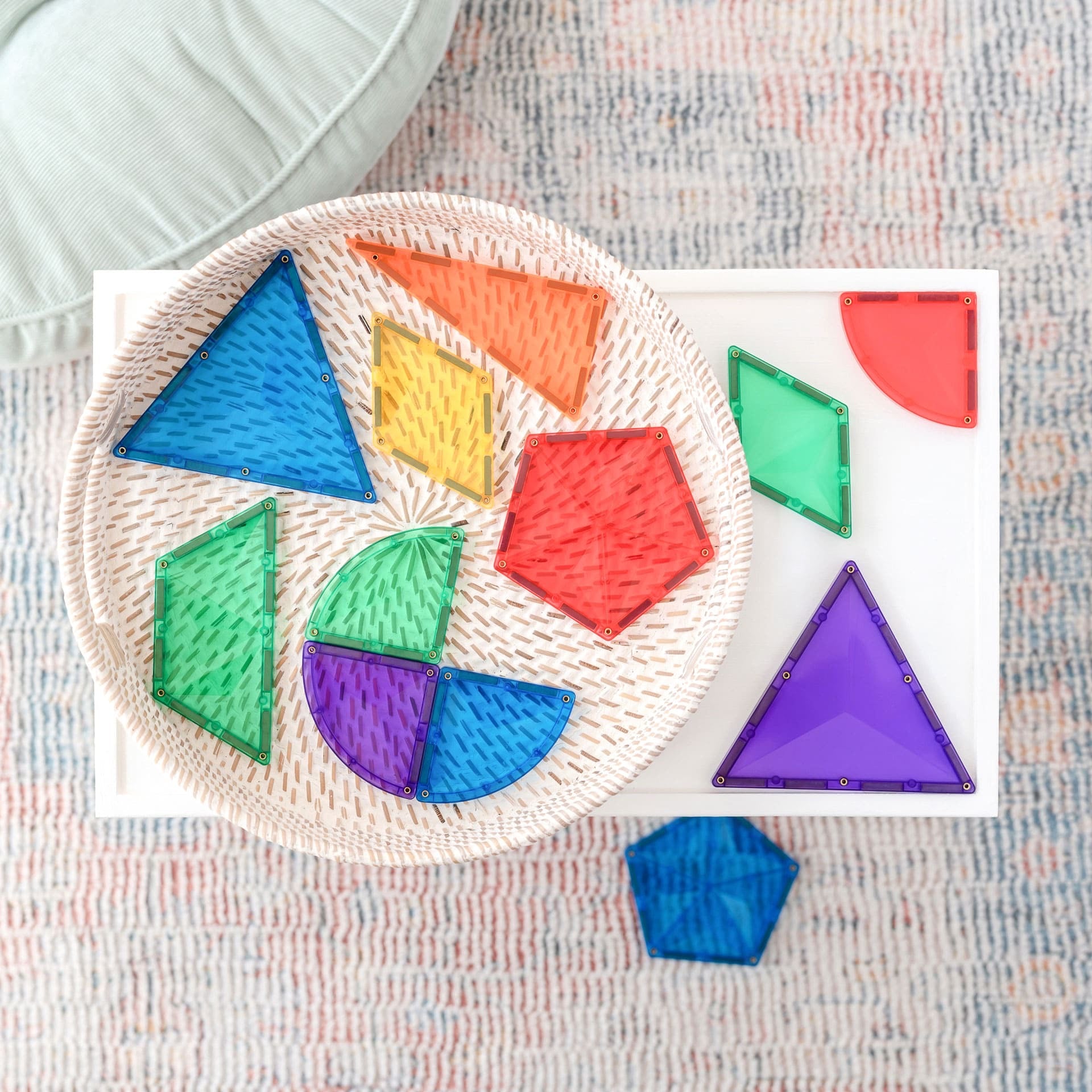 Connetix Magnetic Tiles - 36 Piece Rainbow Expansion Pack - Spotty Dot AU