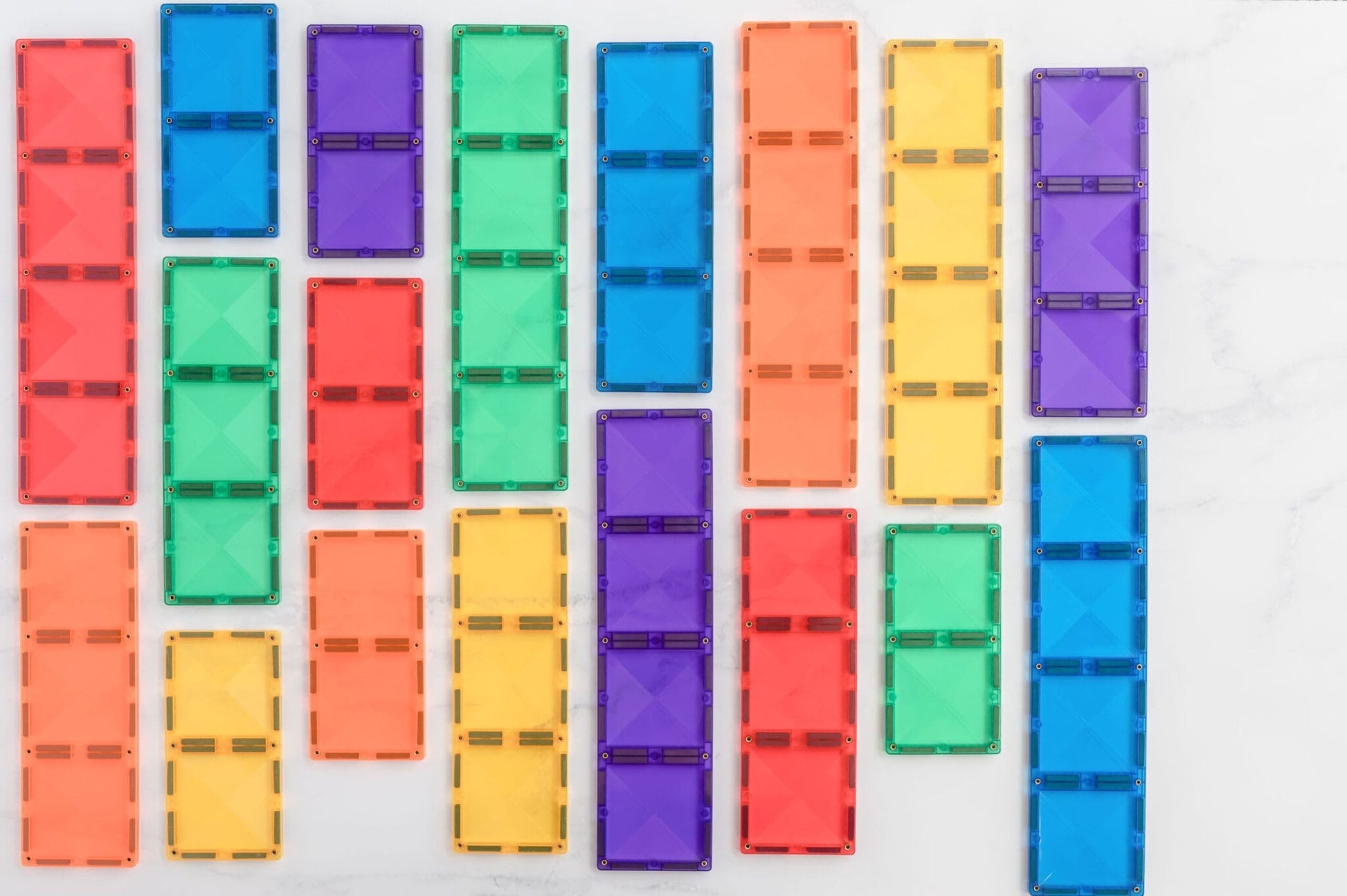 Connetix 18 Piece Magnetic Tile Pack - RECTANCLE - Spotty Dot AU