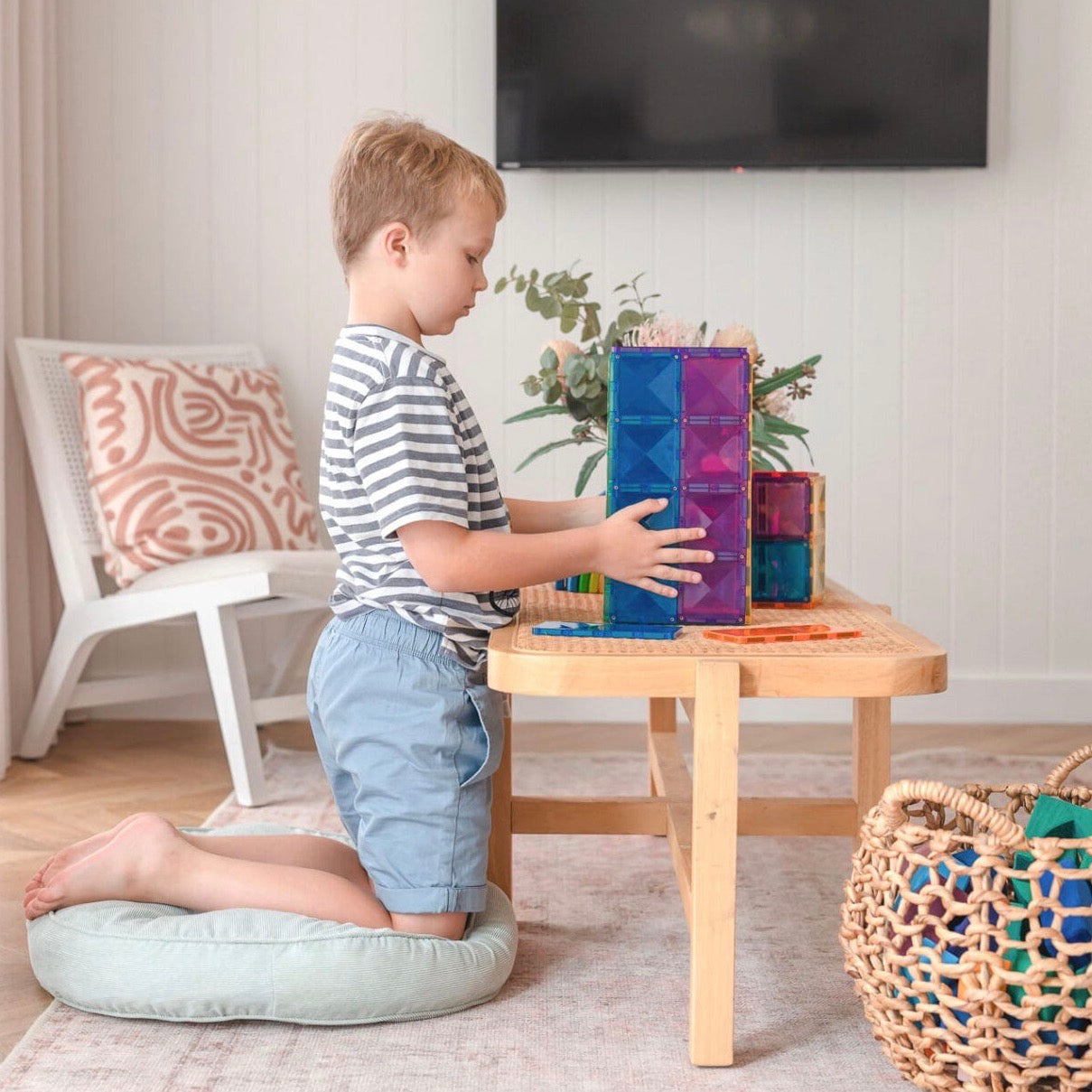 Connetix 18 Piece Magnetic Tile Pack - RECTANCLE - Spotty Dot AU