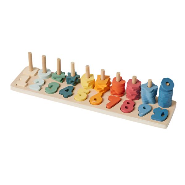 Wooden Counting Stacker Toy by ZOOKABEE – Spotty Dot