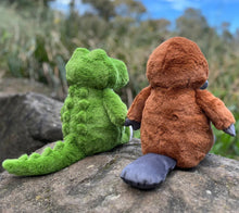 Load image into Gallery viewer, Crocodile &amp; Platypus Soft Toy - Spotty Dot
