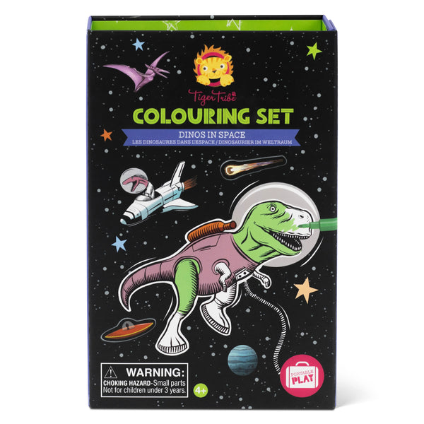 Dinos in Space Colouring Set Spotty Dot 