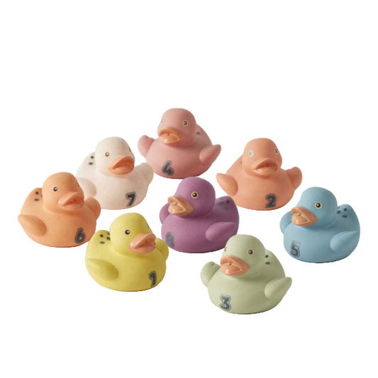 Eco Counting Bath Ducks Spotty Dot Toys