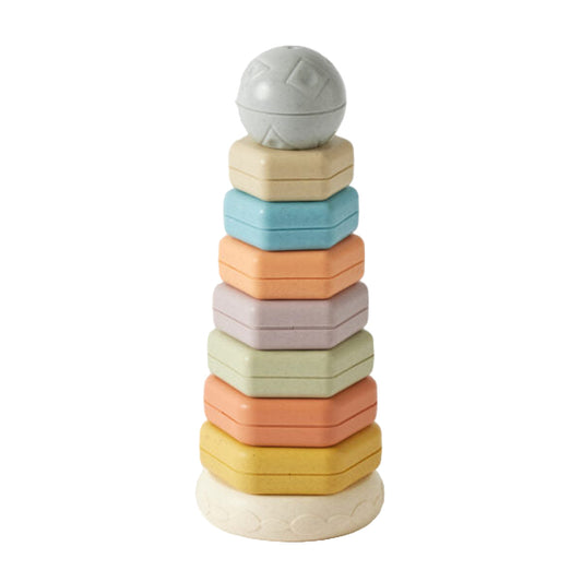 Eco Hexagonal Stacker Spotty Dot Toys