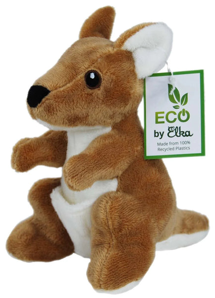 Elka Eco Recycled Kangaroo Plush Toy Spotty Dot