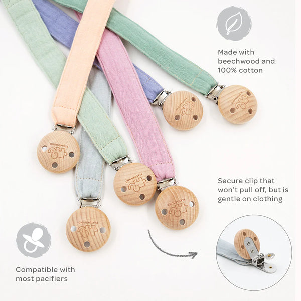 Fabric Dummy Pacifier Chain Spotty Dot