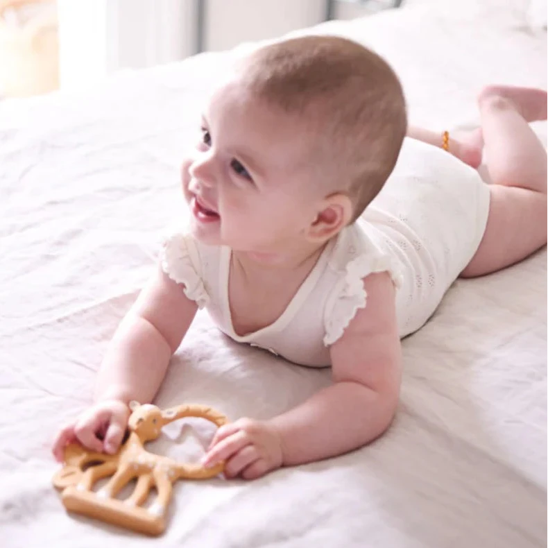 Fan Fan the Fawn Teething Ring Sophie Giraffe Spotty Dot Toys