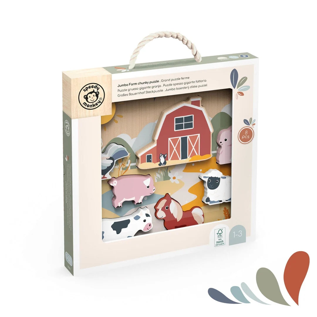 Farm Chunky Puzzle Spotty Dot Toys