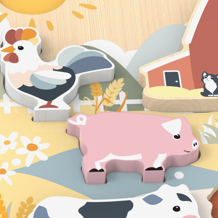 Farm Chunky Puzzle Spotty Dot Toys