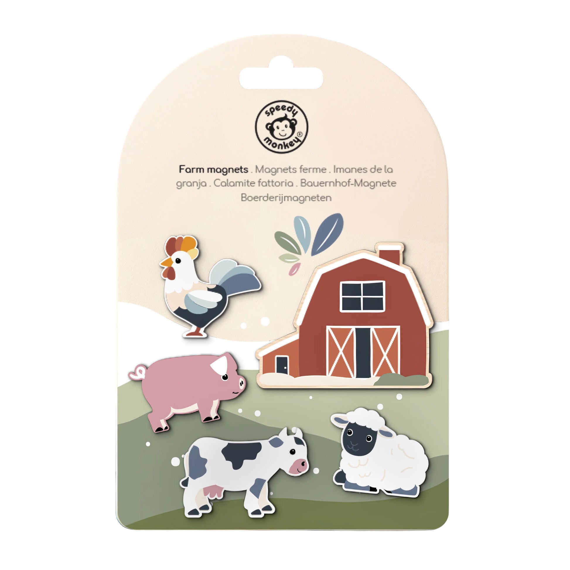 Farm Magnets Speedy Monkey Spotty Dot Toys