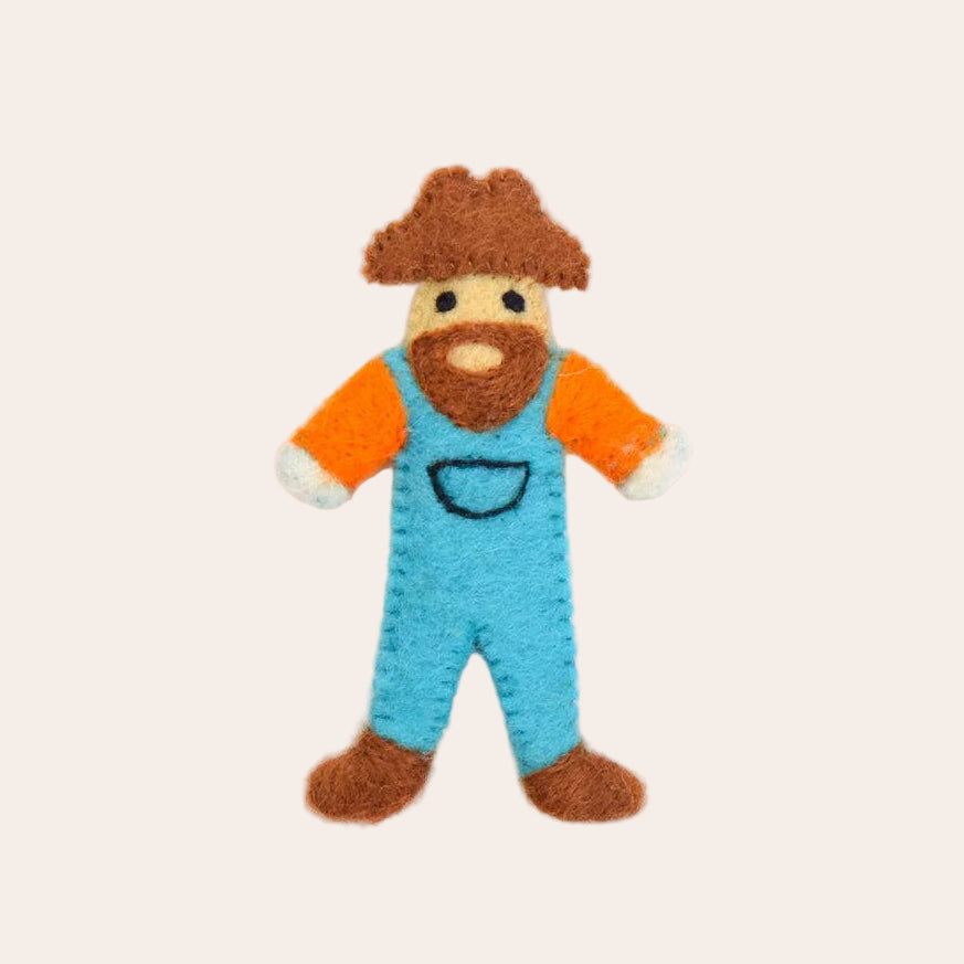 Farmer Felt Finger Puppet Spotty Dot Toys