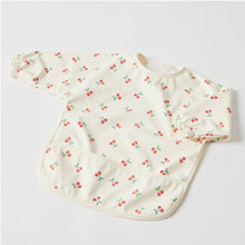 Load image into Gallery viewer, Feeding Art Smock Cherry Spotty Dot Baby
