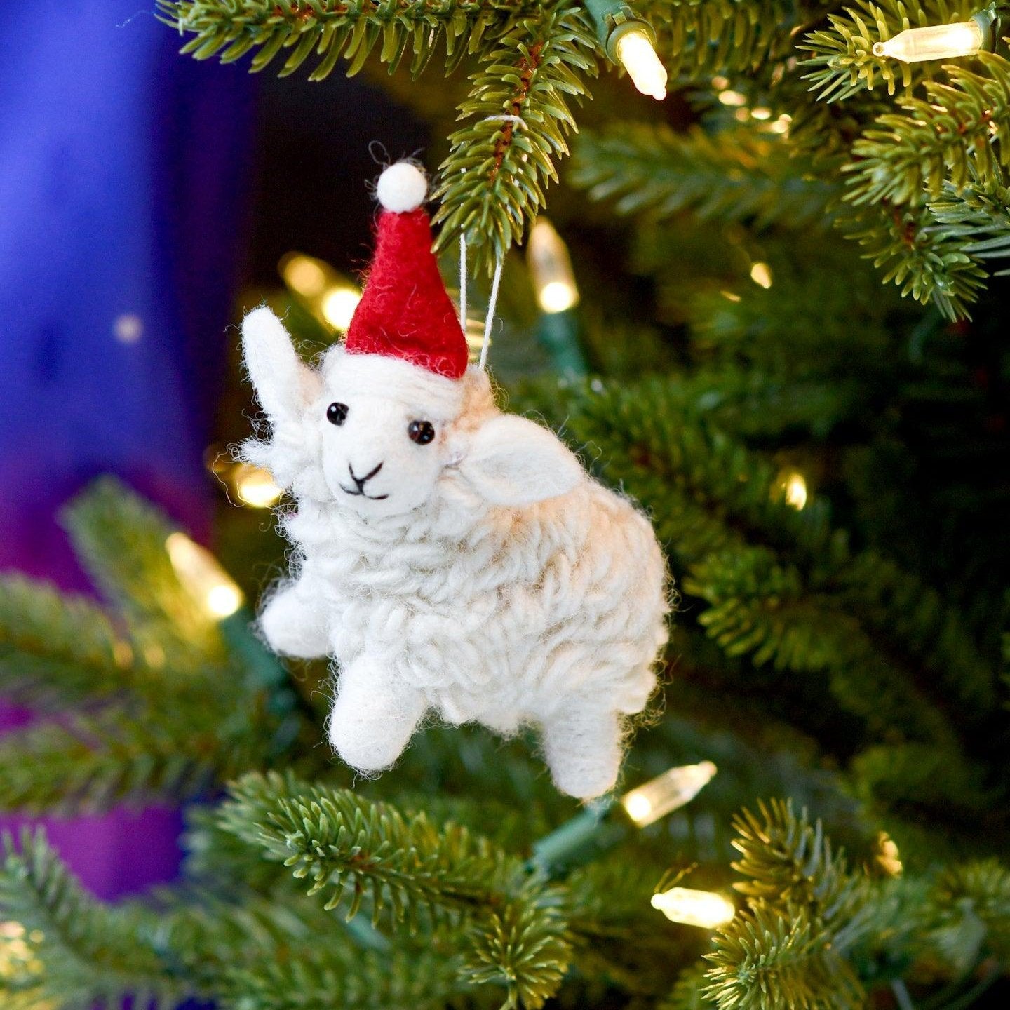 Felt Sheep Christmas Decoration Spotty Dot Toys