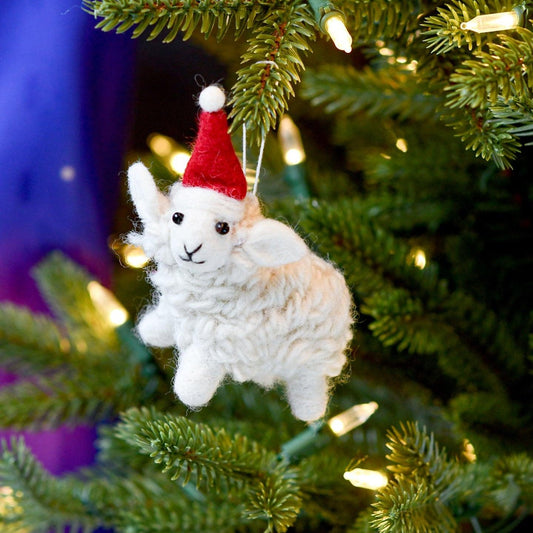 Felt Sheep Christmas Decoration Spotty Dot Toys