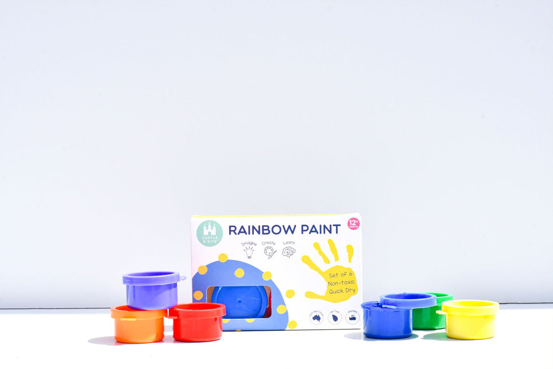 Rainbow Finger Paint - Spotty Dot Art