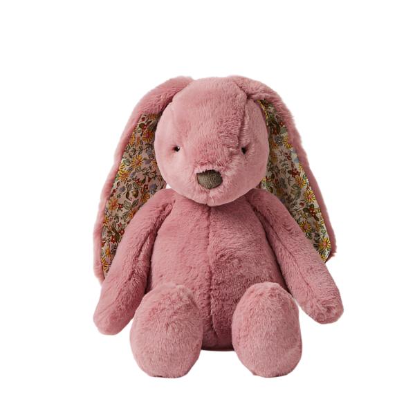 Floral Raspberry Baby Bunny Toy -Spotty Dot 