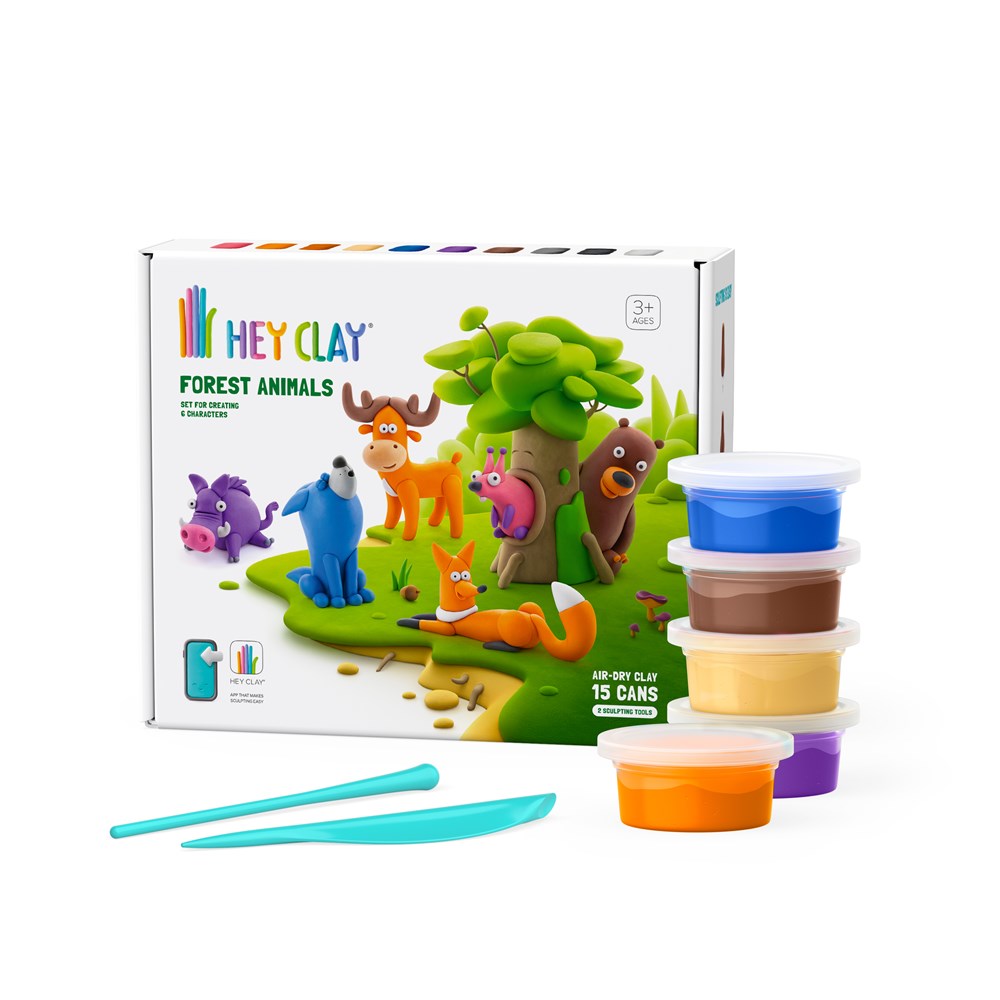 Hey Clay Forest Animals - Spotty Dot Toys