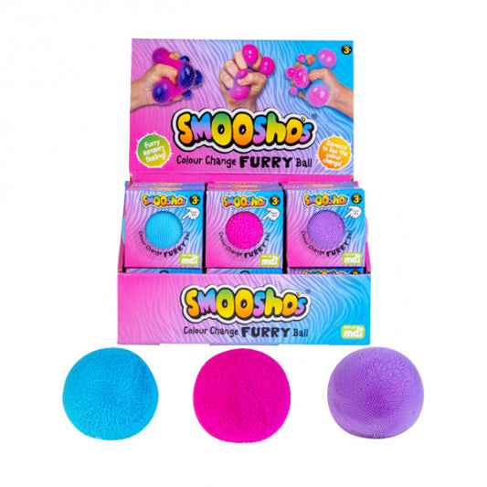 Furry Colour Change Ball Sensory Spotty Dot Kids