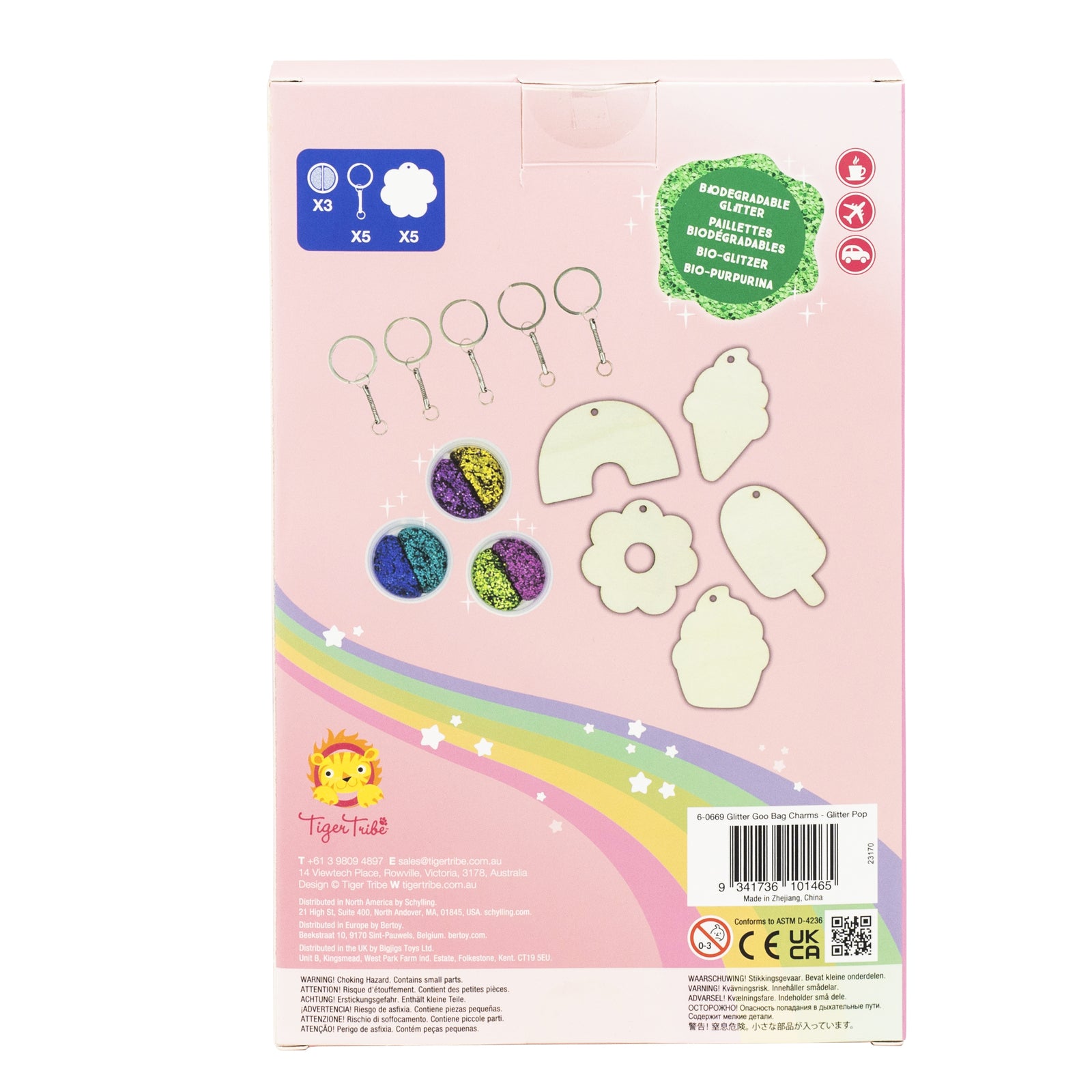 Glitter Goo Bag Charms - Spotty Dot AU