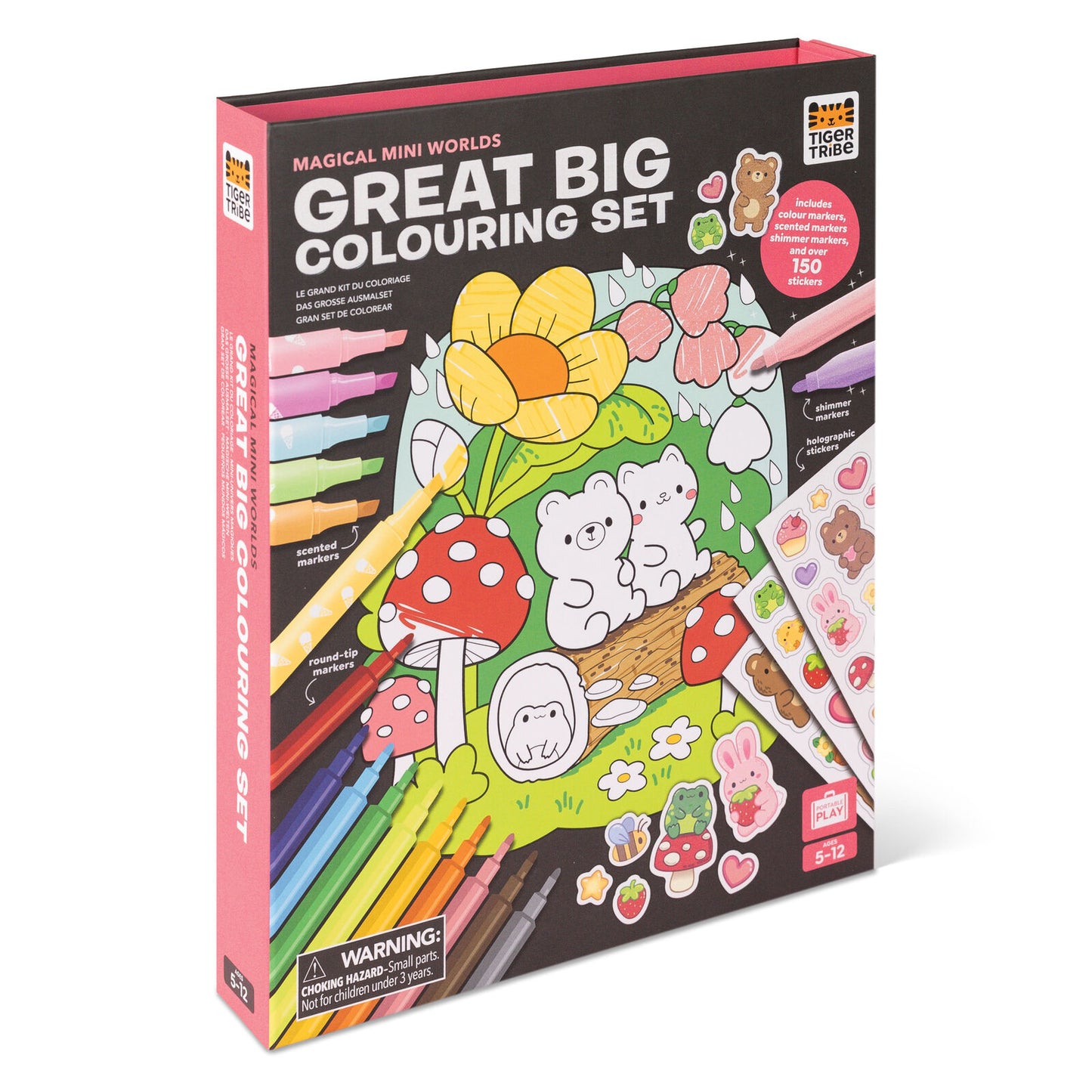 Great Big Colouring Set Tiger Tribe Spotty Dot Toys