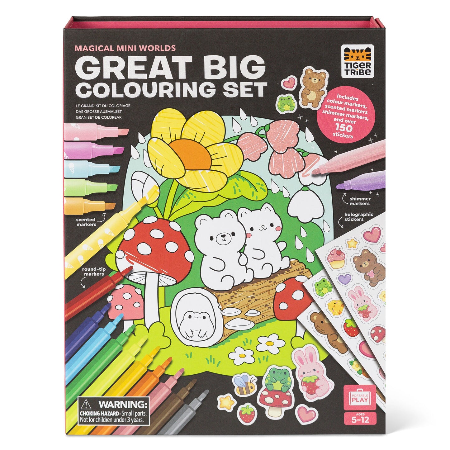 Great Big Colouring Set Tiger Tribe Spotty Dot Toys
