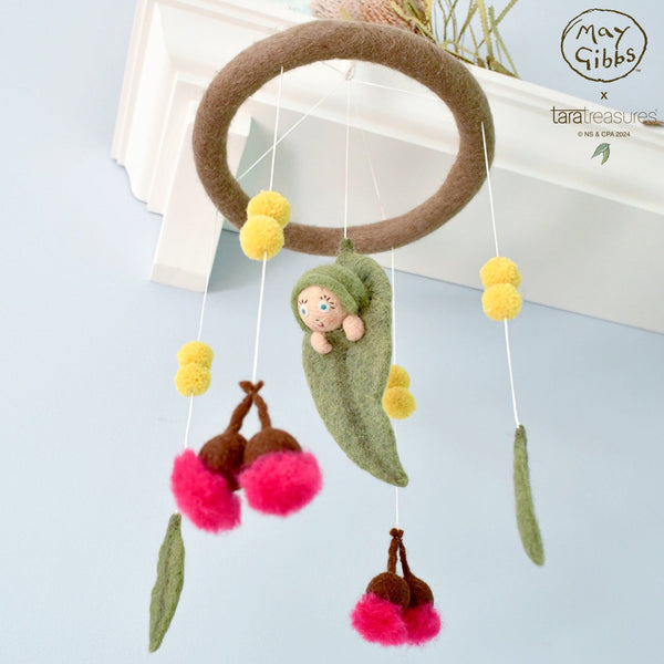 May Gibbs Gumnut Baby Cot Mobile - Spotty Dot Toys