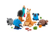 Load image into Gallery viewer, Hey Clay Aussie Animals Medium Set Spotty Dot Toys
