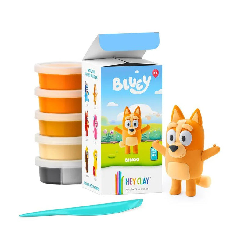 Hey Clay Bluey BINGO Single Hey Clay Character Spotty Dot Toys