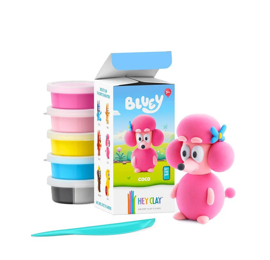 Hey Clay Bluey Coco Single Character Spotty Dot Toys