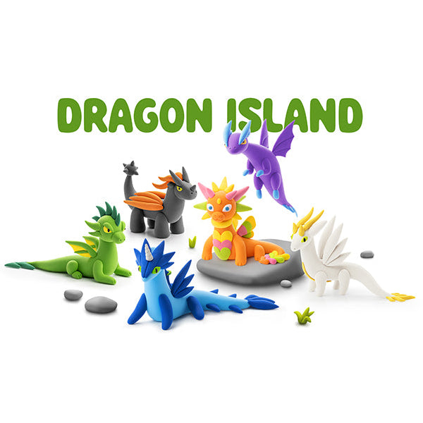 Hey Clay Dragon Island Spotty Dot Toys