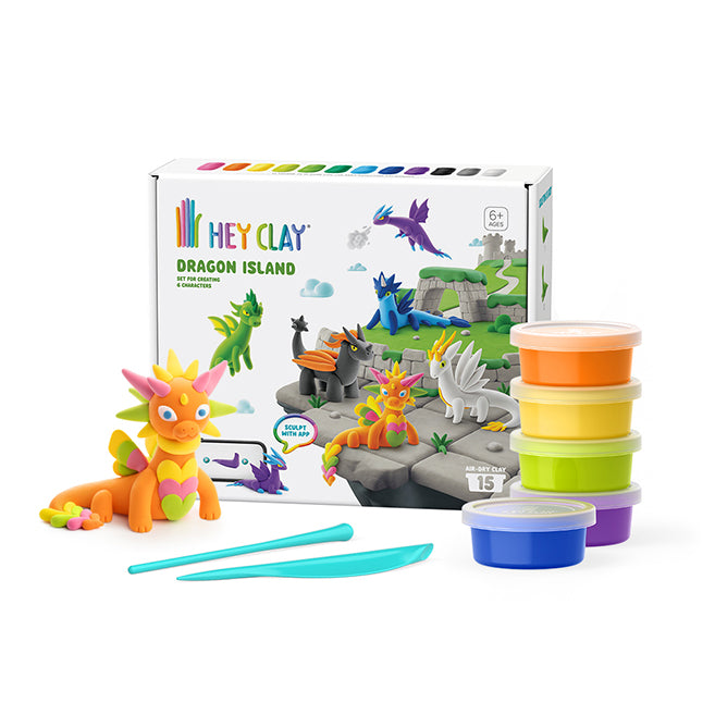 Hey Clay Dragon Island Spotty Dot Toys