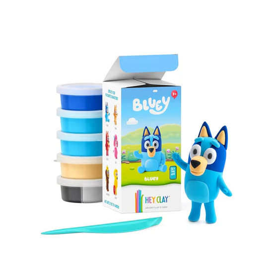 Hey Clay BLUEY Single Character Spotty Dot Toys