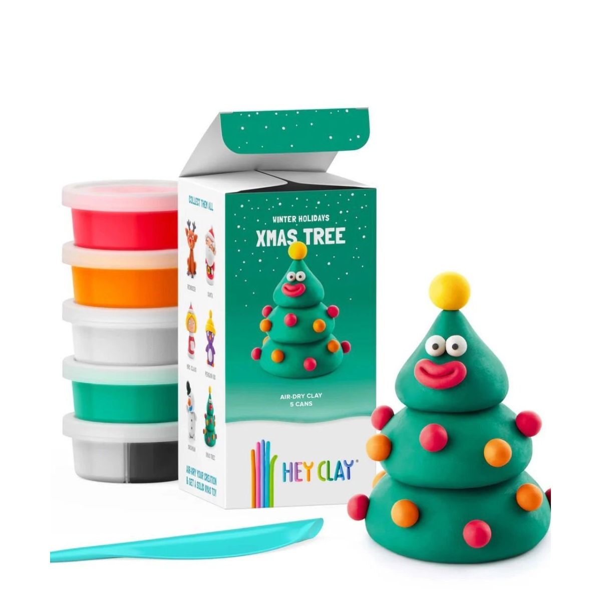 Hey Clay Xmas Tree Spotty Dot Toys