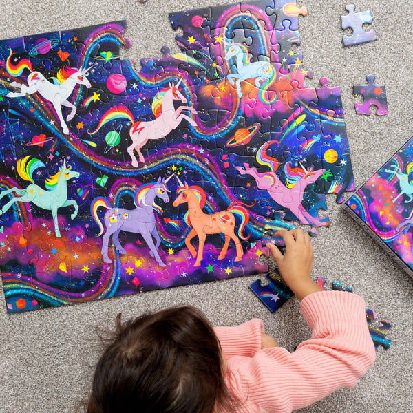 Holographic Puzzle - Unicorn Galaxy - Spotty Dot