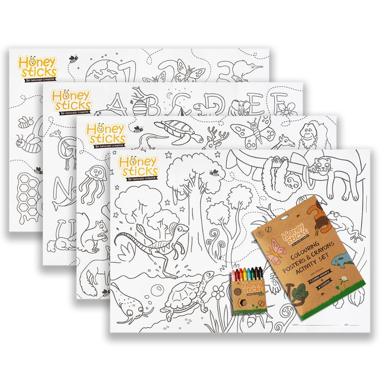 Honeysticks Jumbo Posters & Activity Pack - Spotty Dot Toys AU