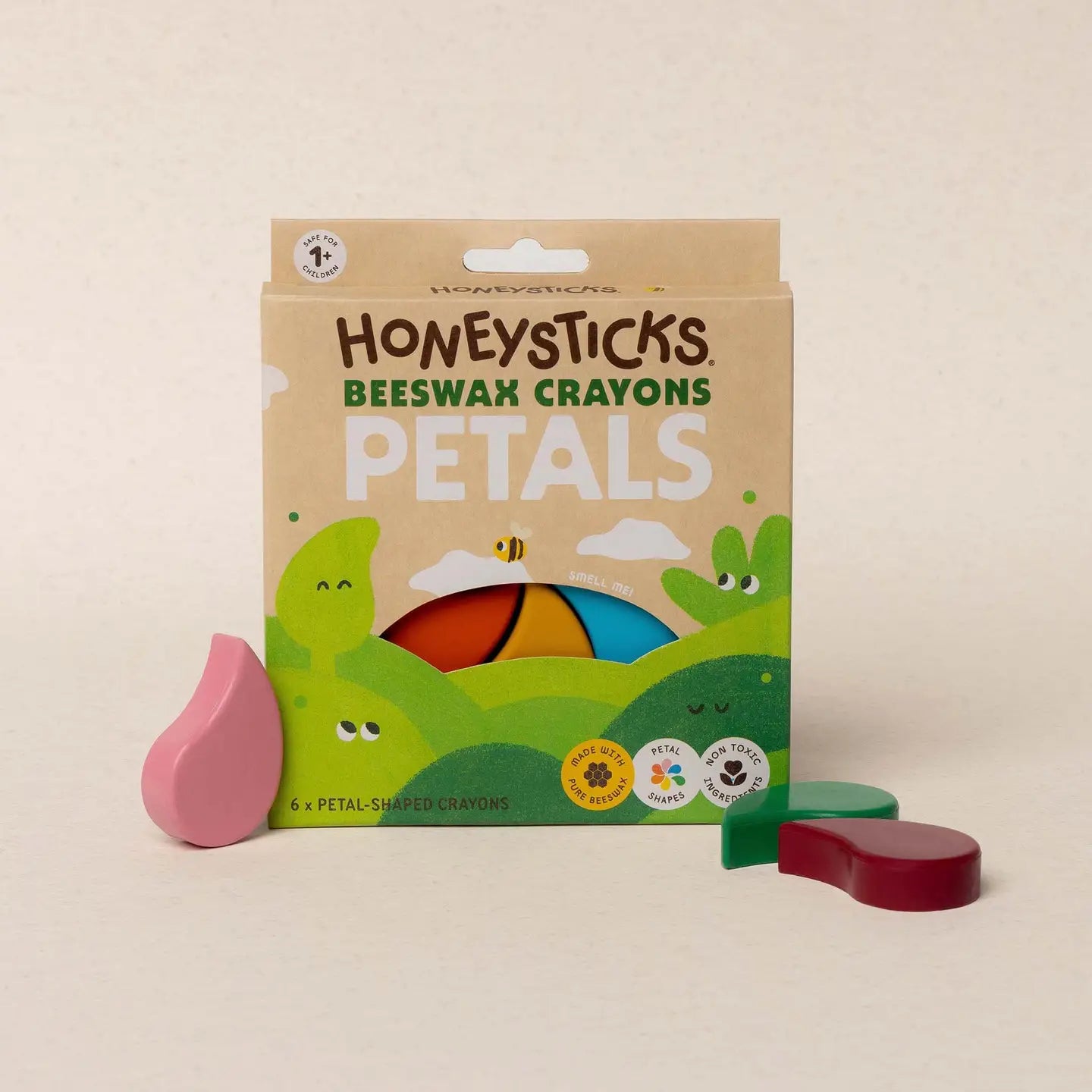 Honeysticks Beeswax Crayons Petals 6 pack Spotty Dot Toys