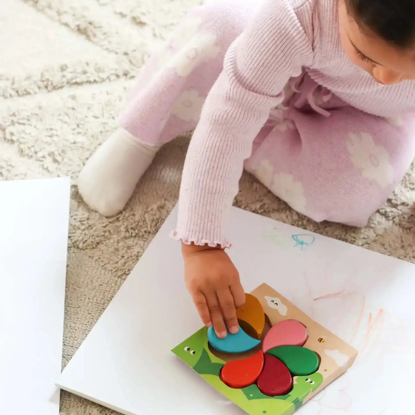 Honeysticks Beeswax Crayons Petals 6 pack Spotty Dot Toys