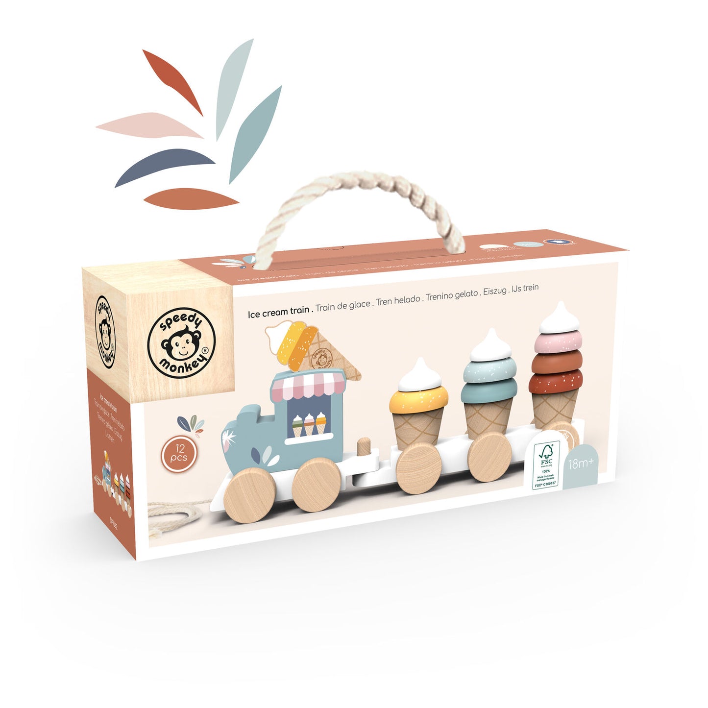 Ice Cream Stacking Train Spotty Dot Toys