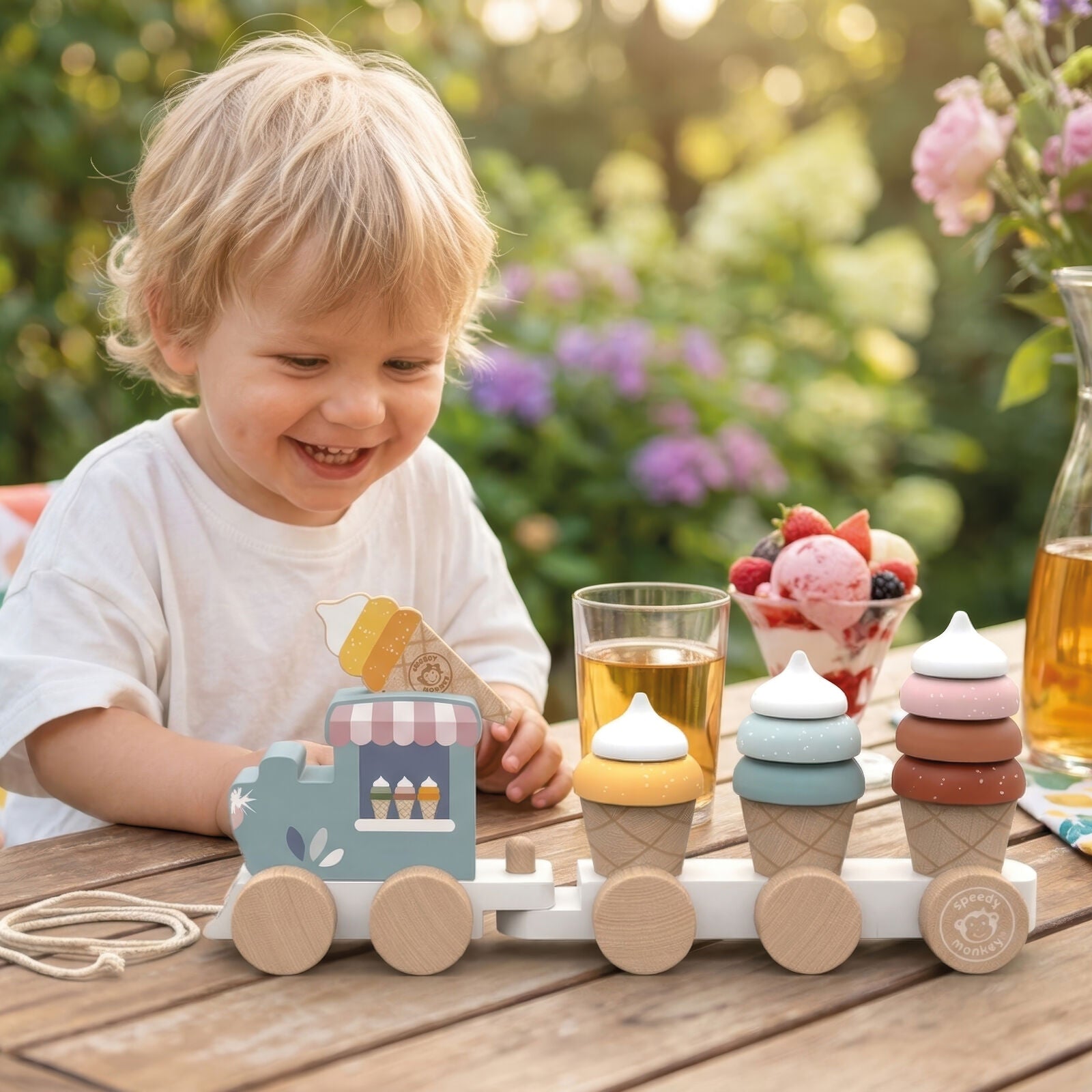 Ice Cream Stacking Train Spotty Dot Toys